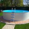 Каркасный сборный морозоустойчивый бассейн Summer Fun круглый-rund 4,2 х 1,2м Chemoform Германия (скиммер + форсунка) 4501010125