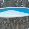 Каркасный бассейн морозоустойчивый Лагуна 3.5 х 1.25м (врезной скиммер + форсунка) Светлое Дерево 35013