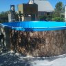 Каркасный бассейн морозоустойчивый Лагуна стальной 6.40х3.05х1.25м овальный (вкапываемый) 64030501