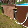 Каркасный бассейн морозоустойчивый Лагуна 4.5 х 1.25м (полная комплектация) цвет Шоколад 45011F