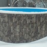 Каркасный бассейн морозоустойчивый Лагуна 4 х 1.25м (полная комплектация) цвет Шоколад 40011F