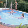 Каркасный сборный морозоустойчивый бассейн Summer Fun овальный-oval 8,0 х 4,2 х 1,2 м Chemoform Германия (скиммер + форсунка) 4501010244KB