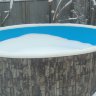 Каркасный бассейн морозоустойчивый Лагуна 730 х 125см (врезной скиммер + форсунка) цвет Шоколад 73211
