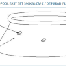Надувной бассейн с надувным верхним кольцом 3.96х0.84м + фильтр-насос Intex 28142