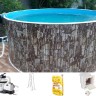 Каркасный бассейн морозоустойчивый Лагуна 3 х 1.25м (полная комплектация) цвет Платина/30010F