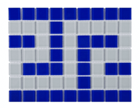 Фриз греческий Aquaviva Cristall сине-белый B/W/16975
