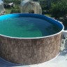 Каркасный бассейн морозоустойчивый Лагуна стальной 12х6х1.25м овальный (вкапываемый)/ТМ841