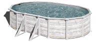Каркасный морозостойкий бассейн GRE 5.0х3.0x1.32м (полная комплектация) цвет Нордик.арт. KITPR508NMAG