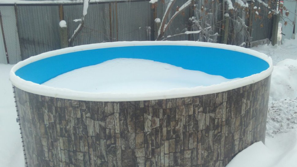 Каркасный бассейн морозоустойчивый Лагуна 2,44 х 1,25м (врезной скиммер + ф...